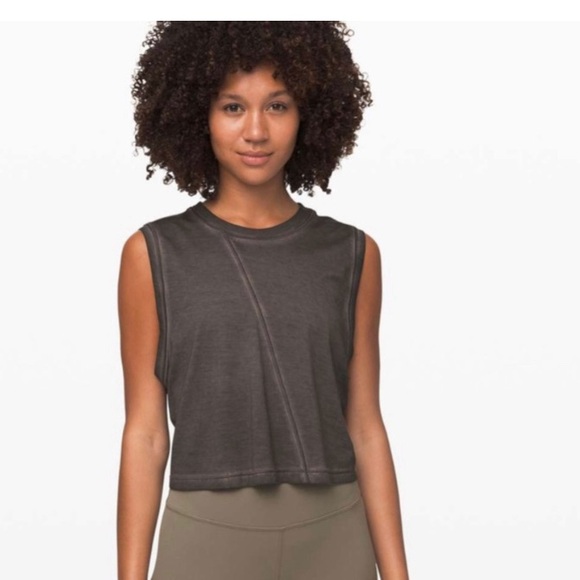 Lululemon Broken Beats Tank, Washed Black, Size XS - Picture 3 of 4